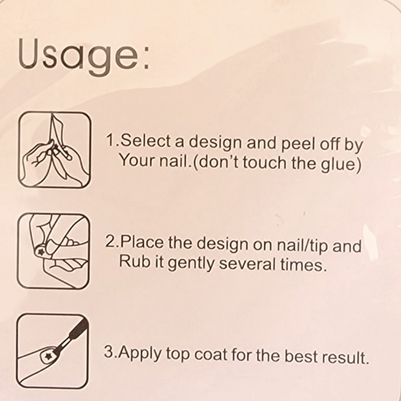 💅 Summer Beach Peel & Stick Nail Art Stickers Mani Pedi Aloha - Picture 2 of 2